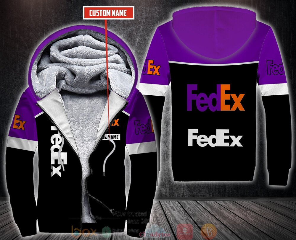 BEST Personalized Fedex Ground Purple 3D All Over Print Fleece Hoodie, Hoodie 6 Personalized Fedex Ground Purple 3D Fleece Hoodie Hoodie