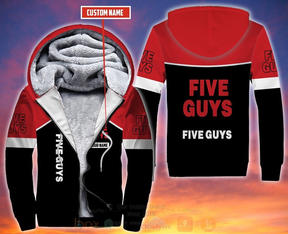 BEST Personalized Five Guys 3D All Over Print Fleece Hoodie, Hoodie 6 Personalized Five Guys 3D Fleece Hoodie Hoodie