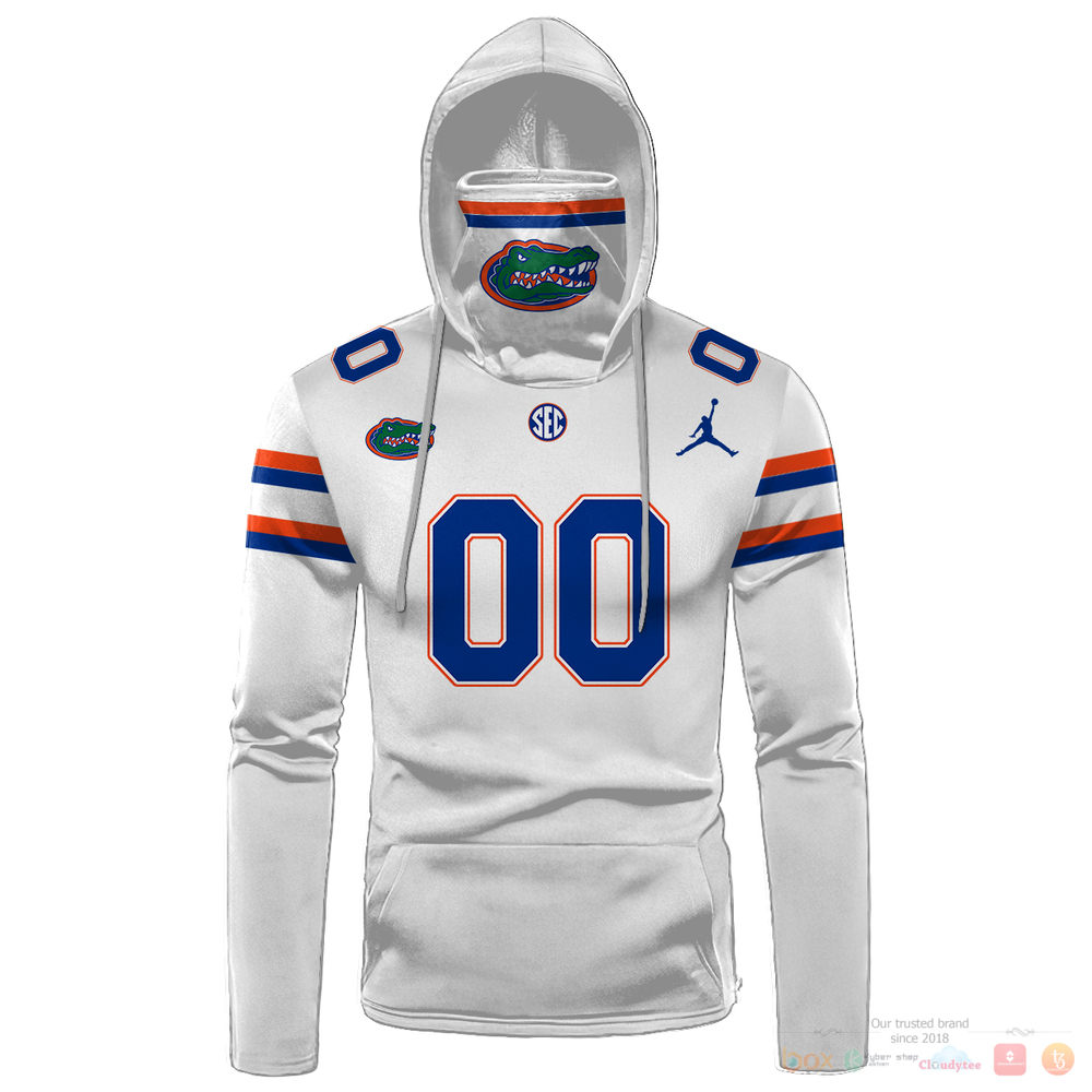 Personalized Florida Gators SEC Jumpman white custom hoodie mask 1