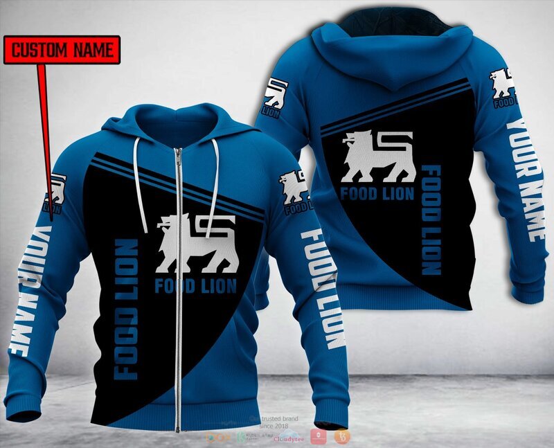 Personalized Food Lion Custom 3d Hoodie Zip Hoodie