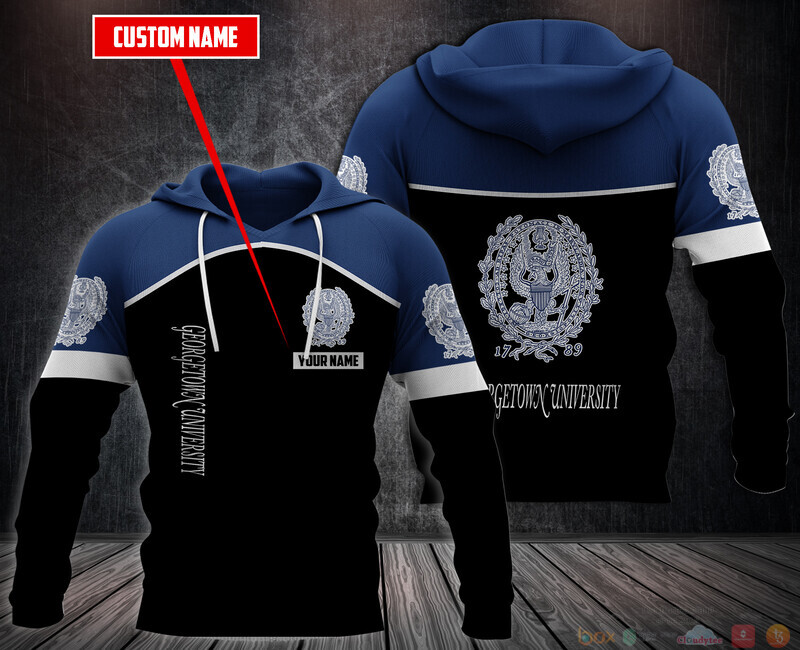Georgetown University Personalized Hoodie, Fleece Hoodie 2 Personalized Georgetown University Custom Hoodie Fleece Hoodie 1