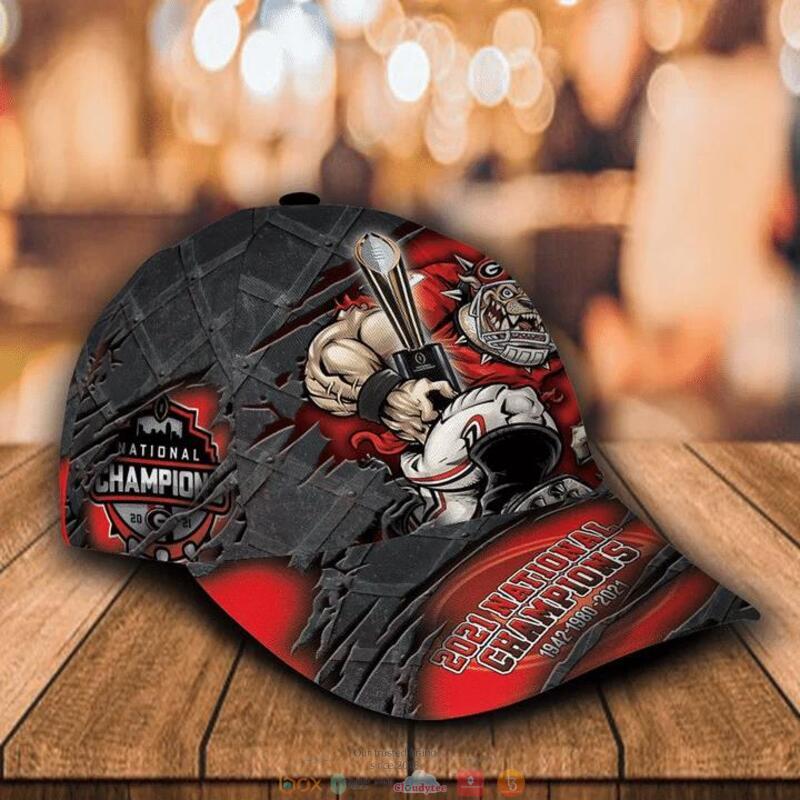 Personalized Georgia Bulldogs 2021 National Champions custom cap hat 3 Personalized Georgia Bulldogs 2021 National Champions custom cap 1 2