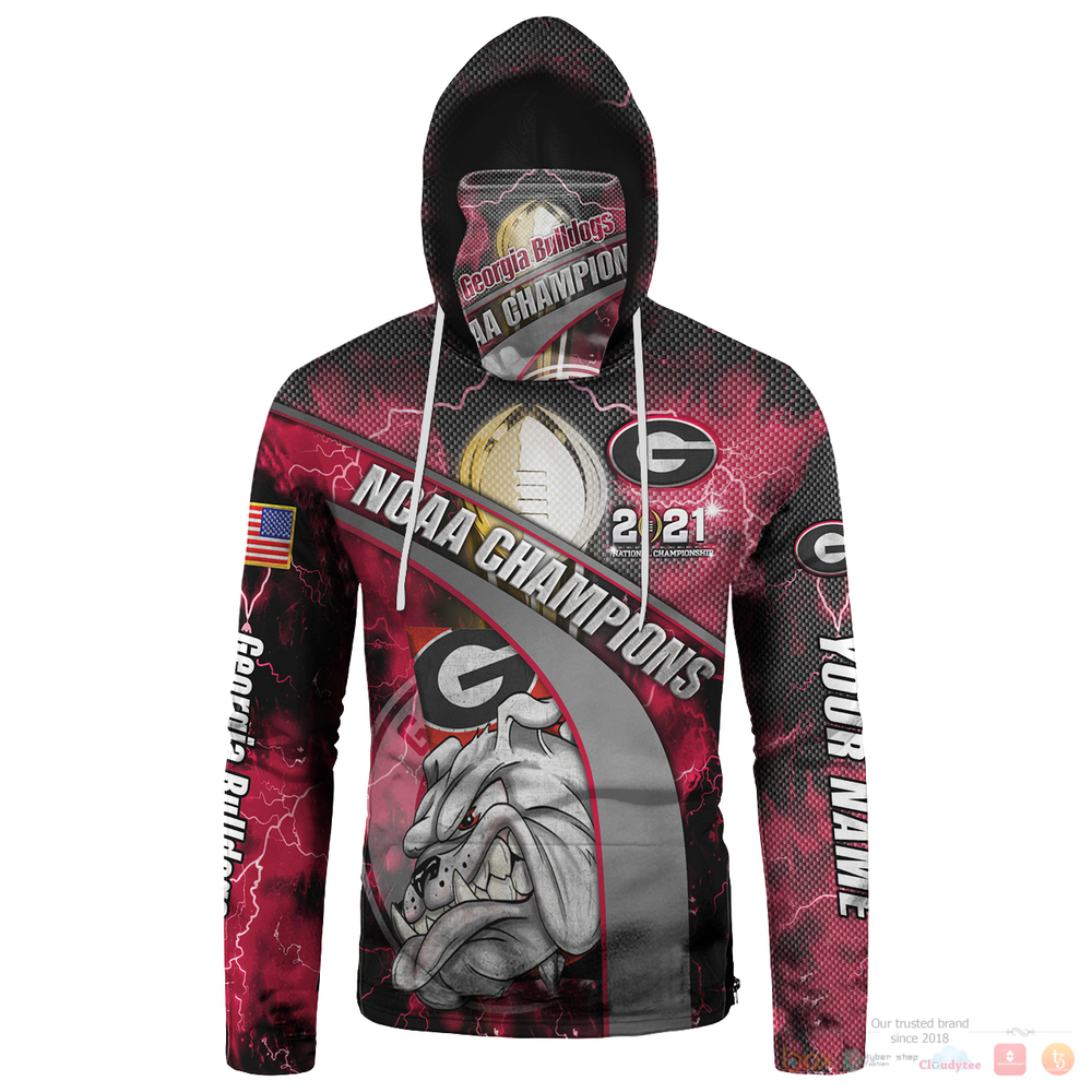 Personalized Georgia Bulldogs NCAA Champions 2021 custom hoodie mask 1