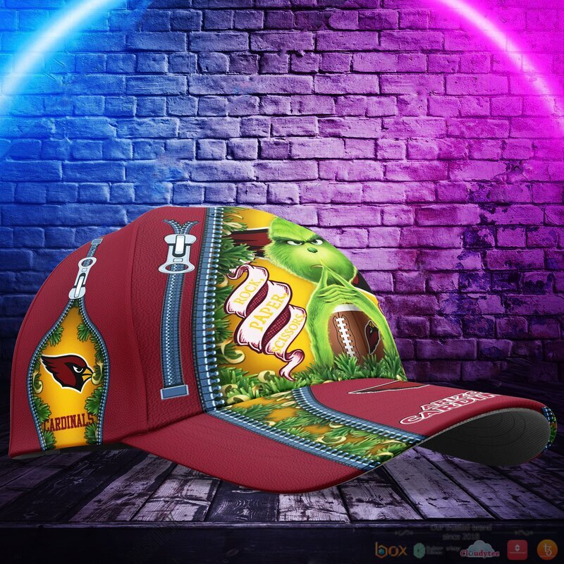 Personalized Arizona Cardinals NFL Grinch Cap 3 Personalized Grinch Arizona Cardinals NFL Custom Cap 1 2