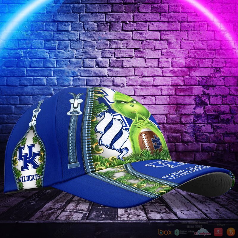 Personalized Kentucky Wildcats NCAA Grinch Cap 3 Personalized Grinch Kentucky Wildcats NCAA Custom Cap 1 2