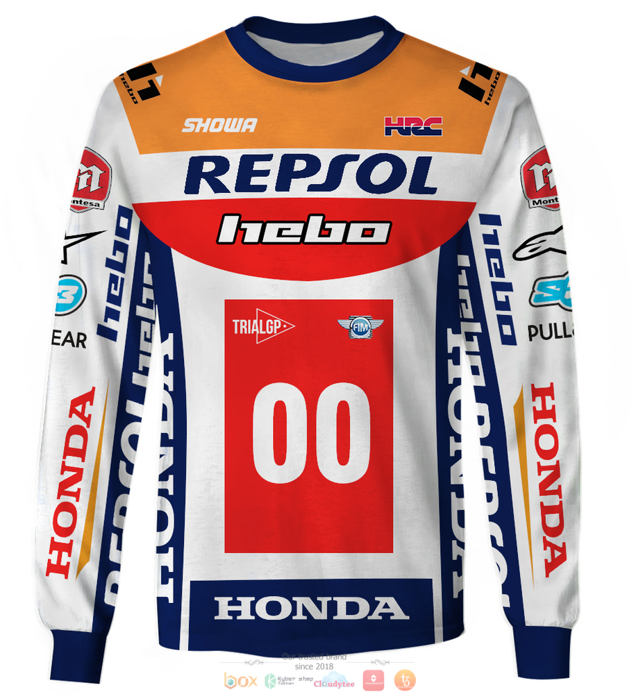 Personalized Hebo Honda Repsol Spea custom 3d shirt hoodie 1 2 3 4