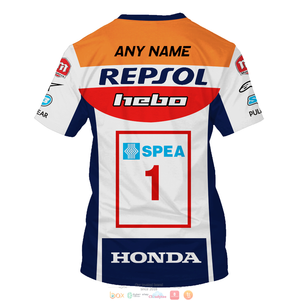 Personalized Hebo Honda Repsol Spea custom 3d shirt hoodie 1 2 3 4 5 6