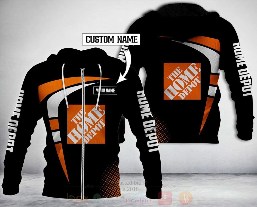 Personalized Home Depot 3D Hoodie Zip Hoodie