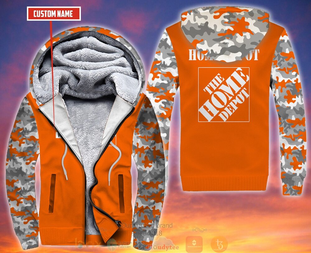 BEST Personalized Home Depot Orange 3D All Over Print Fleece Hoodie, Hoodie 7 Personalized Home Depot Orange 3D Fleece Hoodie Hoodie
