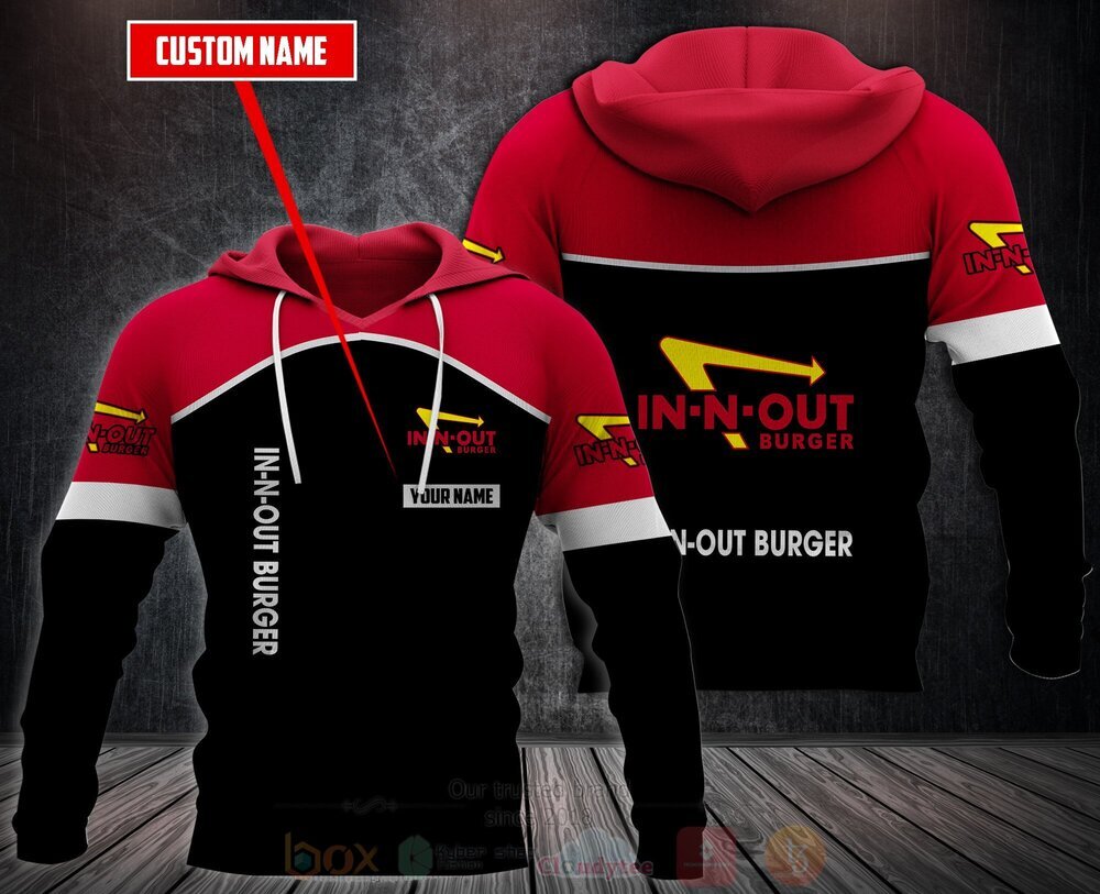 BEST Personalized In-N-Out Burger 3D All Over Print Fleece Hoodie, Hoodie 2 Personalized In N Out Burger 3D Fleece Hoodie Hoodie 1