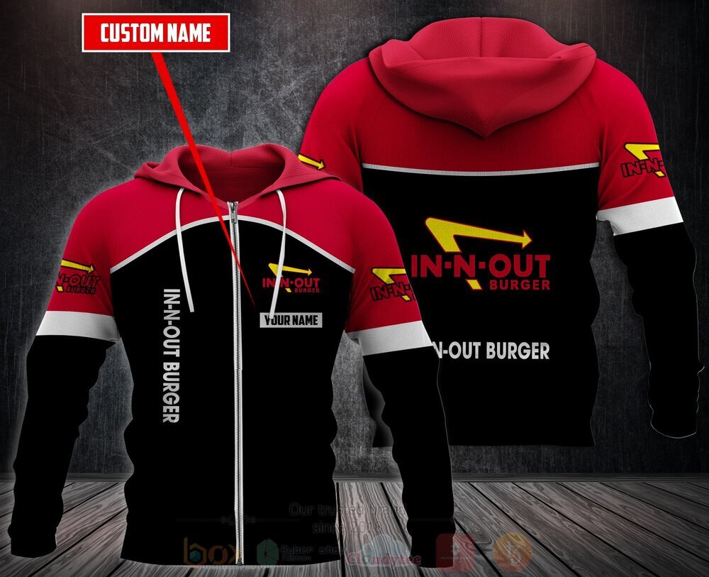 BEST Personalized In-N-Out Burger 3D All Over Print Fleece Hoodie, Hoodie 3 Personalized In N Out Burger 3D Fleece Hoodie Hoodie 1 2