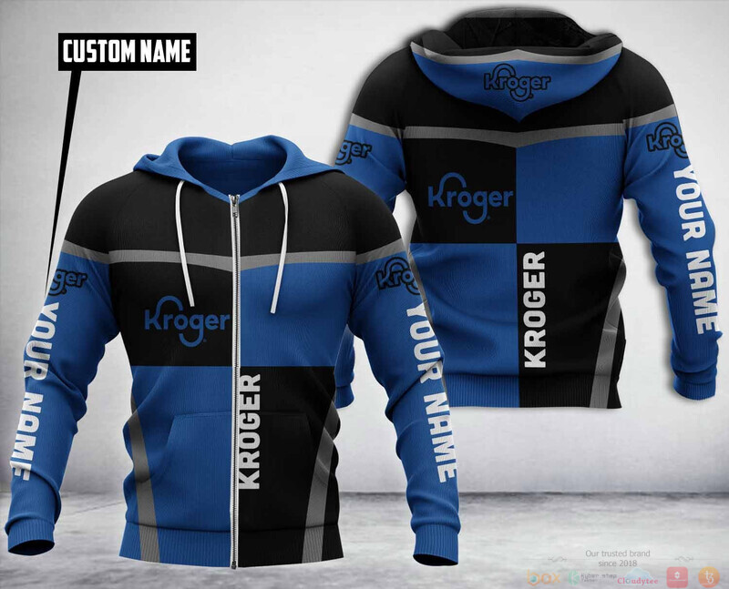 Kroger Black Blue Personalized Hoodie, Fleece Hoodie 3 Personalized Kroger Black Blue Custom Hoodie Fleece Hoodie 1 2
