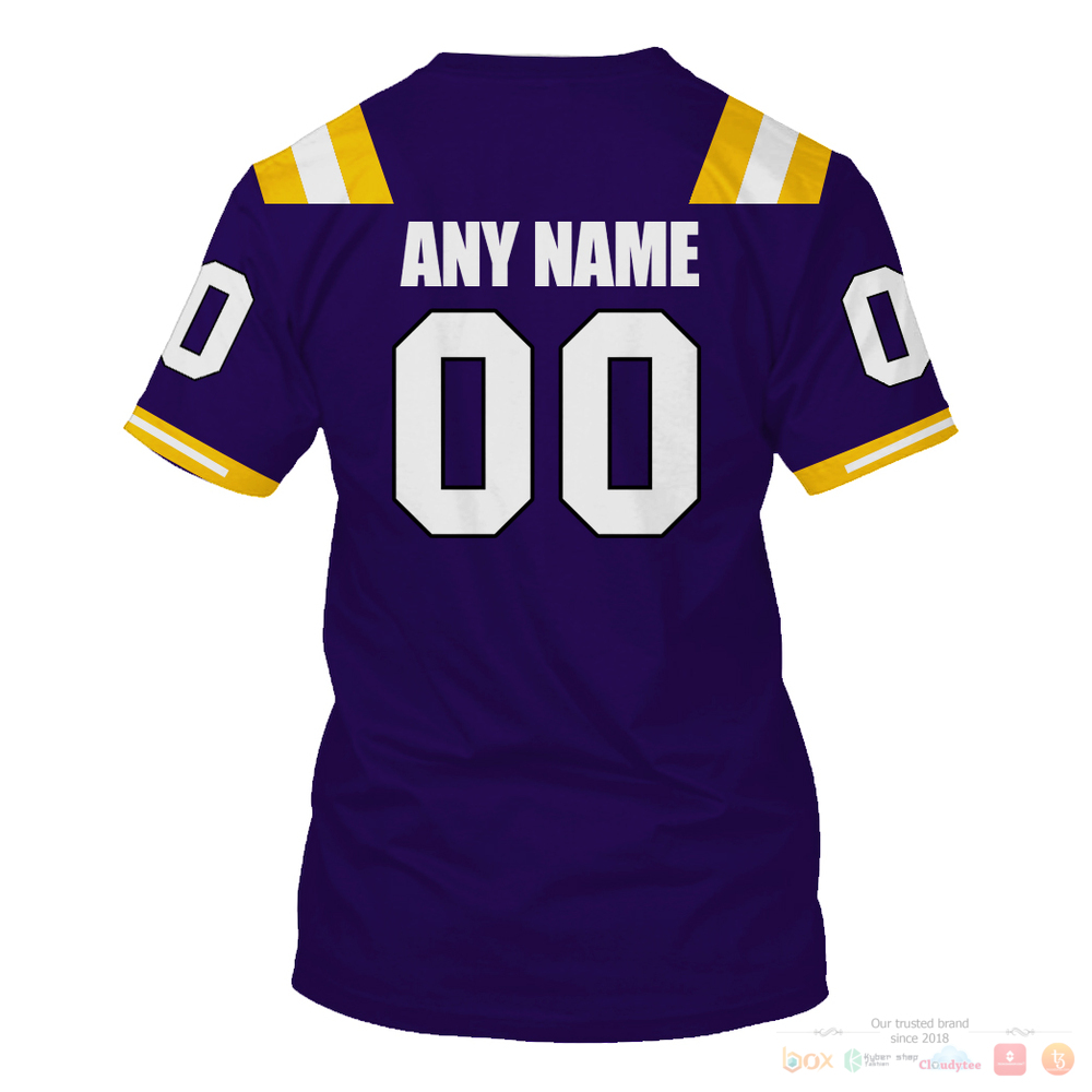 Personalized LSU Tigers SEC Nike Purple custom 3d shirt hoodie 1 2 3 4 5 6 7