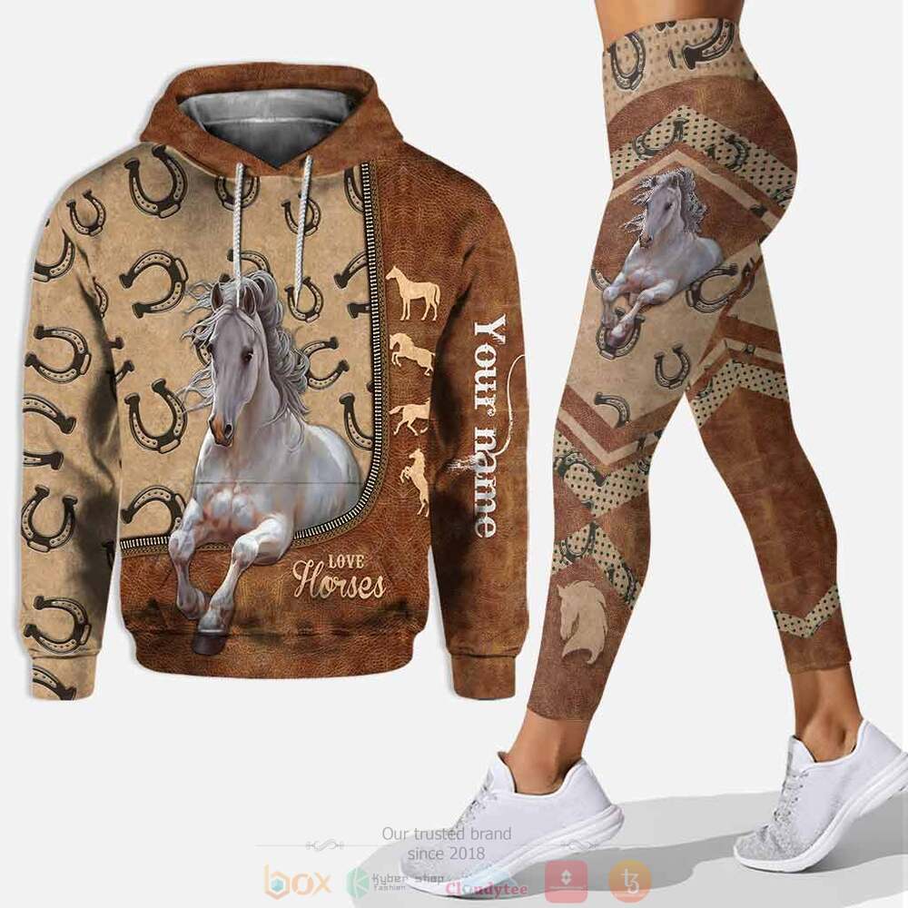 Love Horses custom Personalized hoodie, leggings 2 Personalized Love Horses custom hoodie leggings