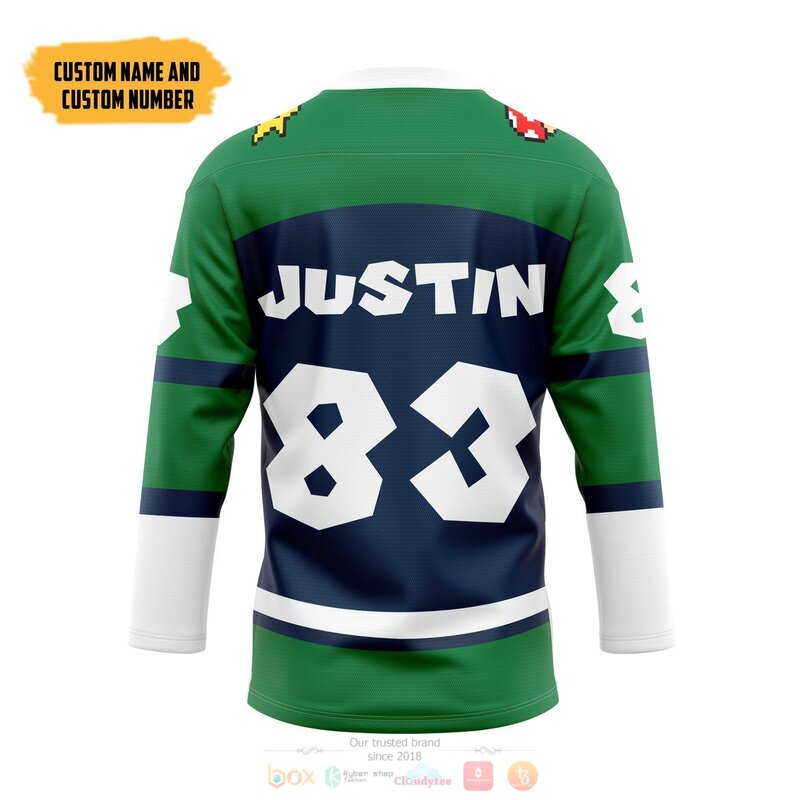 Personalized Luigi Sports Hockey Jersey 2 Personalized Luigi Sports Hockey Jersey 1
