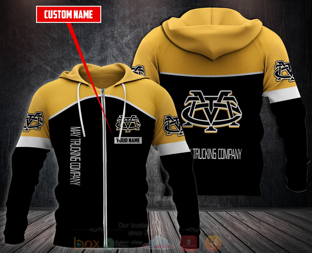 BEST Personalized May Trucking Company 3D All Over Print Hoodie, Fleece Hoodie 3 Personalized May Trucking Company 3D Hoodie Fleece Hoodie 1 2