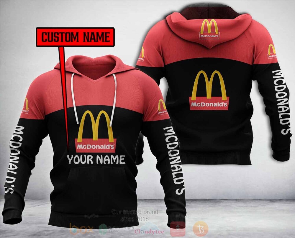 Personalized McDonalds 3D Hoodie Fleece Hoodie