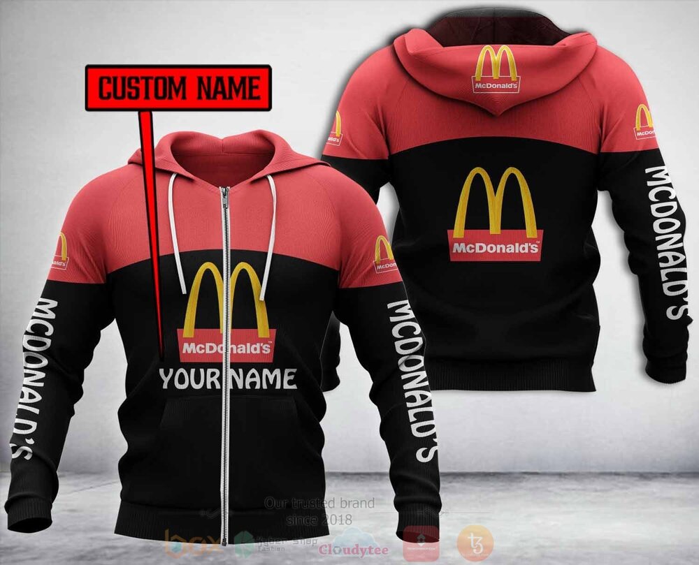 Personalized McDonalds 3D Hoodie Fleece Hoodie 1