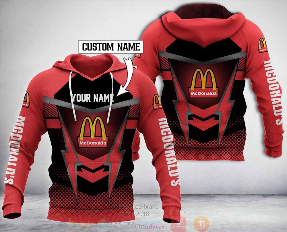 BEST Personalized Mcdonald'S 3D All Over Print Fleece Hoodie, Hoodie 1 Personalized McdonaldS 3D Fleece Hoodie Hoodie