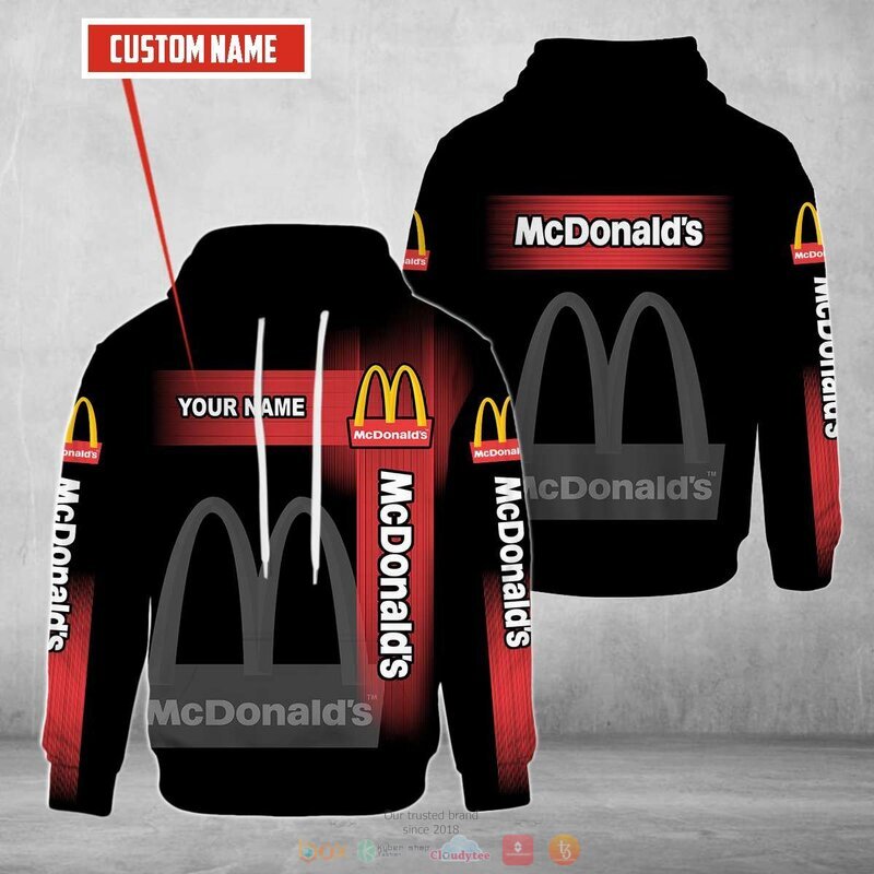 Personalized Mcdonalds Black Custom All Over Print 3d Hoodie