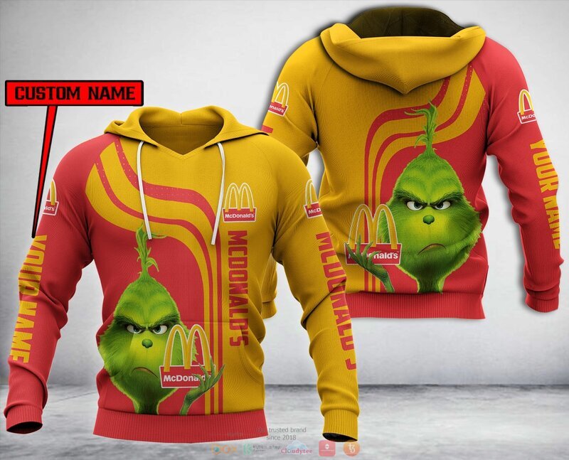 Personalized Mcdonalds Grinch Custom All Over Print 3d Hoodie