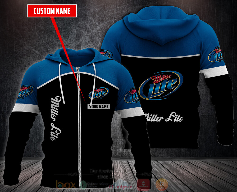 BEST Personalized Miller Lite 3D All Over Print Hoodie, Fleece Hoodie 3 Personalized Miller Lite 3D Hoodie Fleece Hoodie 1 2