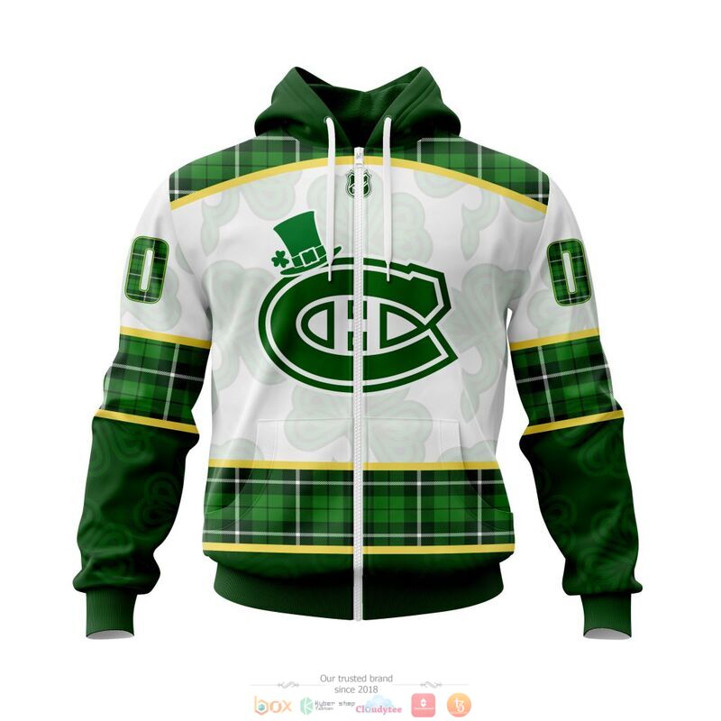 Personalized Montreal Canadiens NHL St Patrick Days full print 3d shirt, hoodie 2 Personalized Montreal Canadiens NHL St Patrick Days 3d shirt hoodie 1