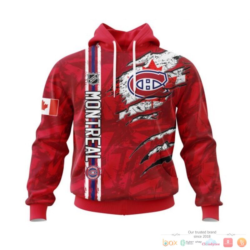 Personalized Montreal Canadiens With Canada Flag 3d shirt, hoodie 1 Personalized Montreal Canadiens With Canada Flag 3d shirt hoodie