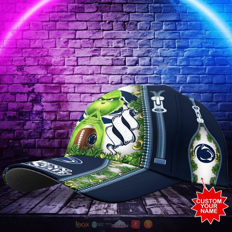 Personalized NCAA Penn State Nittany Lions The Grinch Cap 2 Personalized NCAA Penn State Nittany Lions The Grinch Cap 1