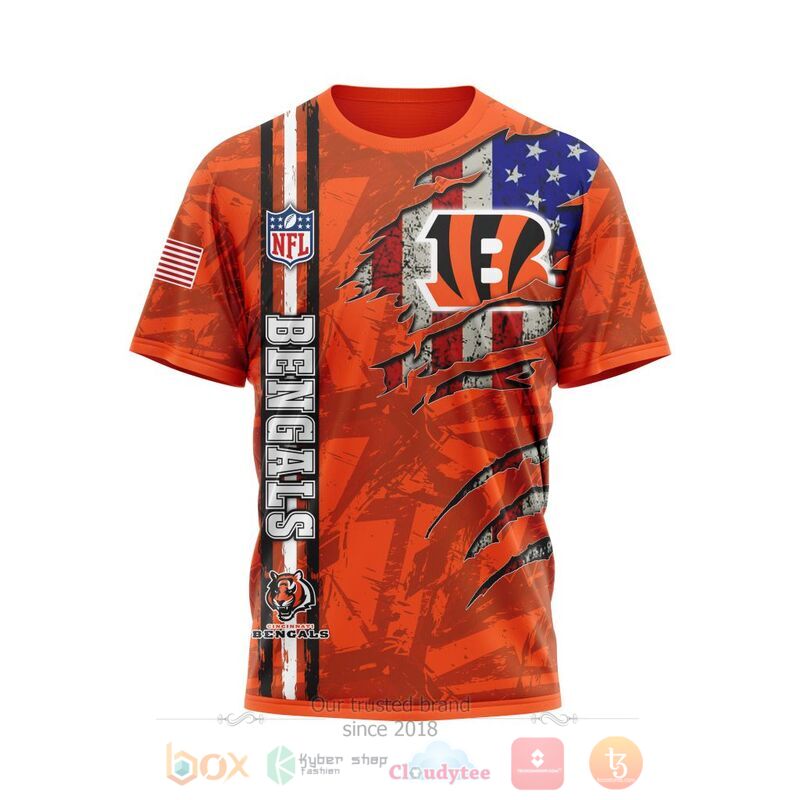 Personalized NFL Cincinnati Bengals American Flag 3d shirt, hoodie 6 Personalized NFL Cincinnati Bengals American Flag 3d shirt hoodie 1 2 3 4 5
