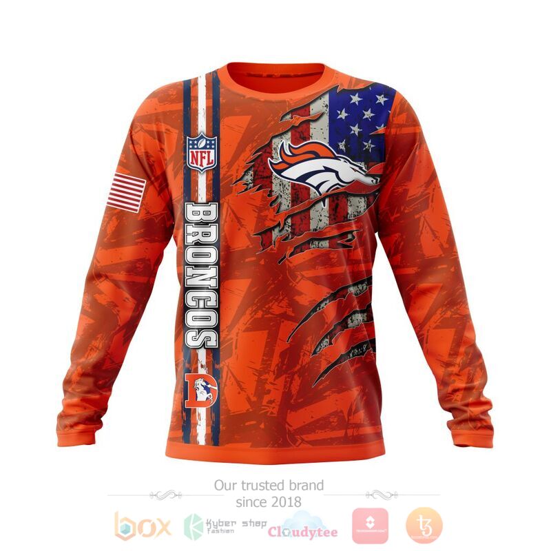 Personalized NFL Denver Broncos American Flag 3d shirt, hoodie 4 Personalized NFL Denver Broncos American Flag 3d shirt hoodie 1 2 3