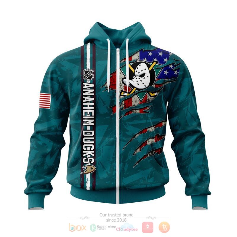 Personalized NHL Anaheim Ducks United State flag 3d shirt, hoodie 2 Personalized NHL Anaheim Ducks United State flag 3d shirt hoodie 1