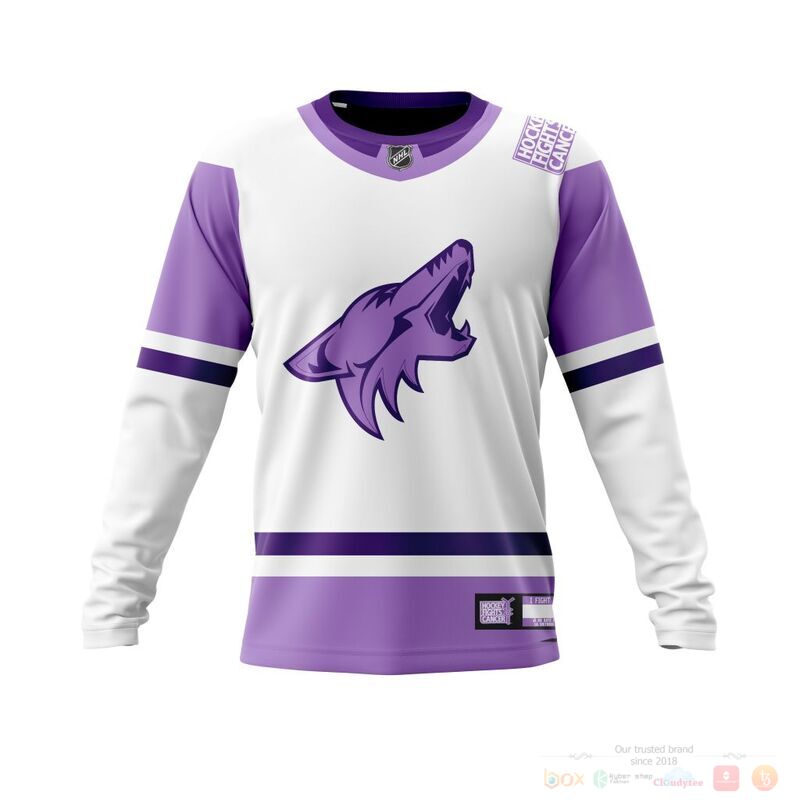 Personalized NHL Arizona Coyotes Fights Cancer 3d shirt, hoodie 5 Personalized NHL Arizona Coyotes Fights Cancer 3d shirt hoodie 1 2 3 4