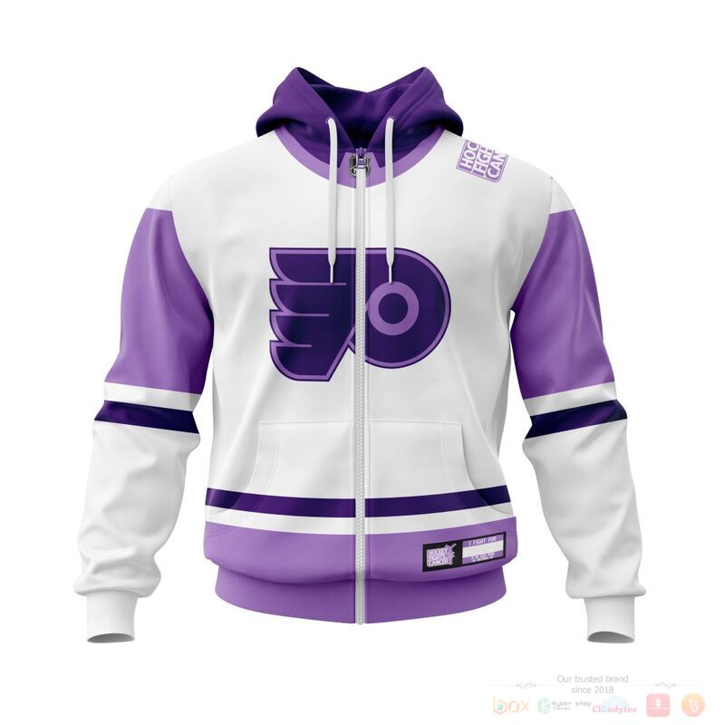 Personalized NHL Philadelphia Flyers Fights Cancer 3d shirt, hoodie 2 Personalized NHL Philadelphia Flyers Fights Cancer 3d shirt hoodie 1