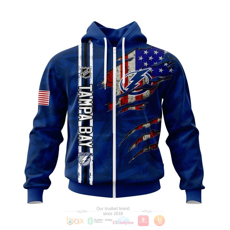 Personalized NHL Tampa Bay Lightning United State flag 3d shirt, hoodie 2 Personalized NHL Tampa Bay Lightning United State flag 3d shirt hoodie 1