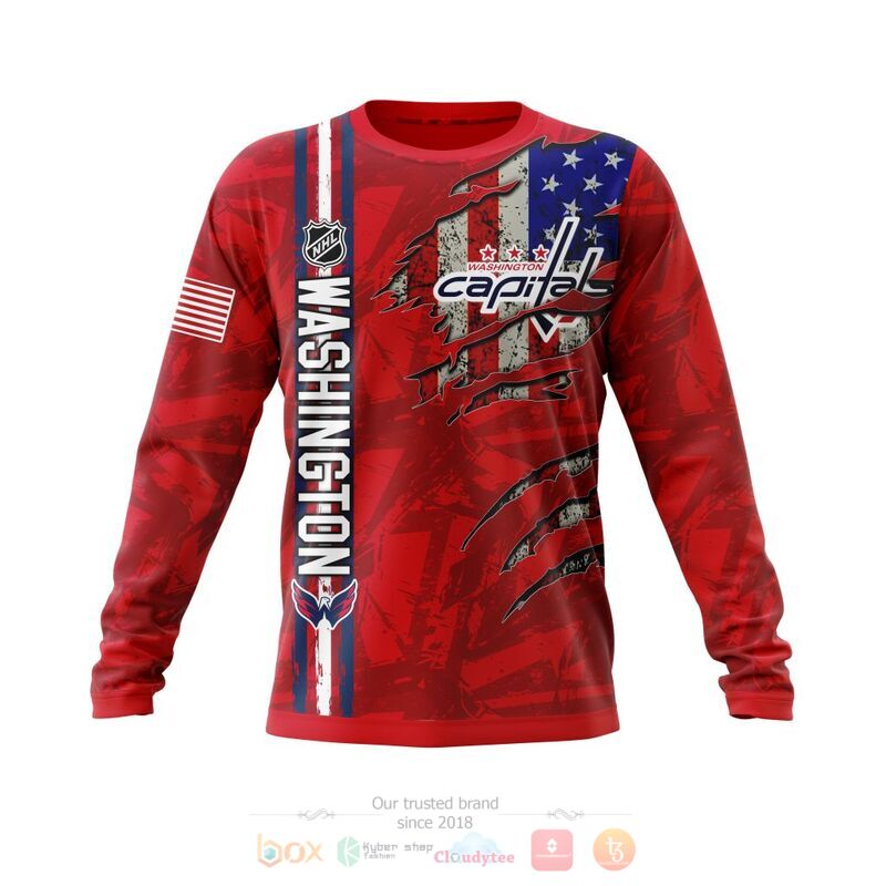 Personalized NHL Washington Capitals United State flag 3d shirt hoodie 1 2 3