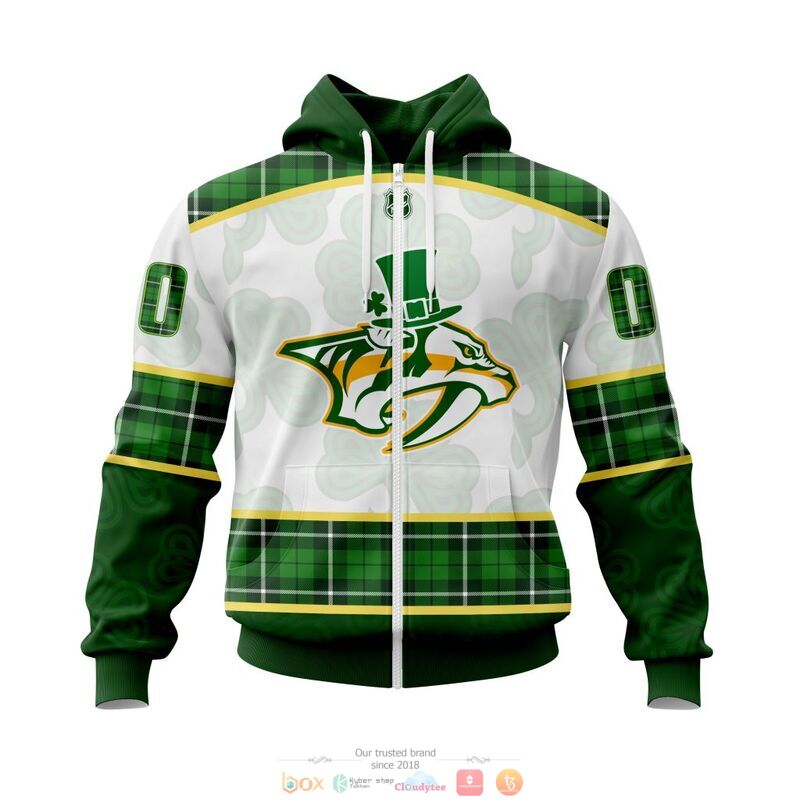 Personalized Nashville Predators NHL St Patrick Days full print 3d shirt, hoodie 2 Personalized Nashville Predators NHL St Patrick Days 3d shirt hoodie 1