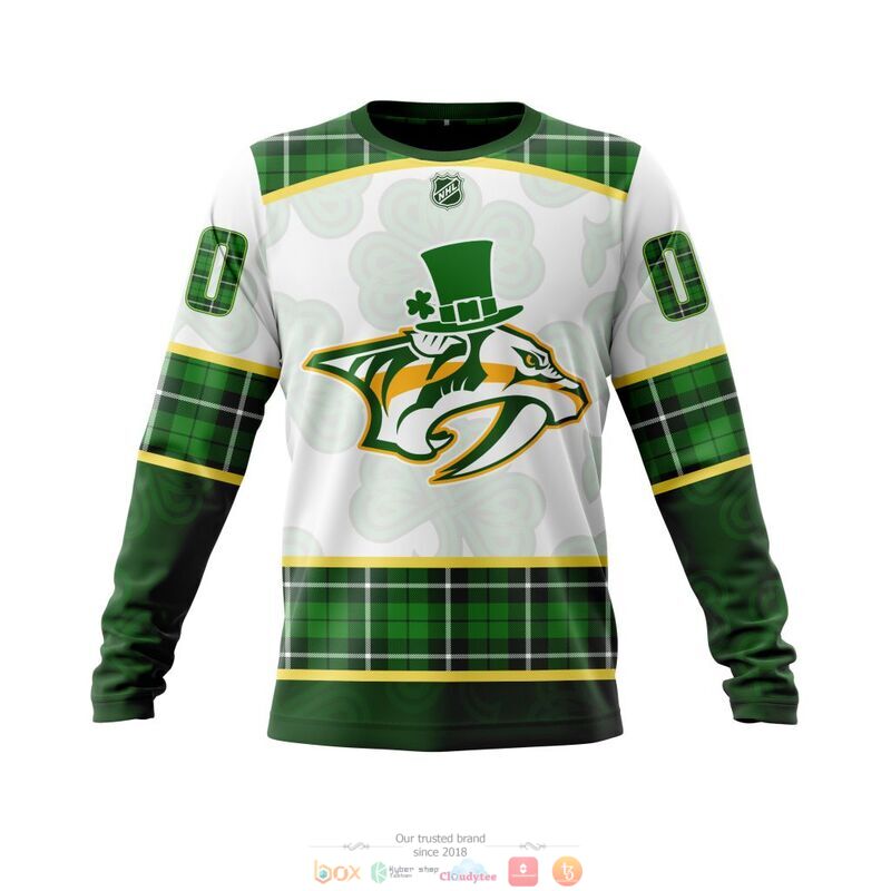Personalized Nashville Predators NHL St Patrick Days full print 3d shirt, hoodie 4 Personalized Nashville Predators NHL St Patrick Days 3d shirt hoodie 1 2 3