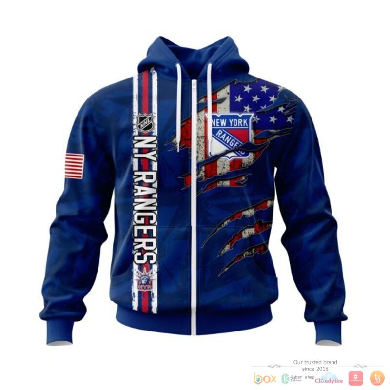 Personalized New York Rangers With American Flag 3d shirt, hoodie 2 Personalized New York Rangers With American Flag 3d shirt hoodie 1
