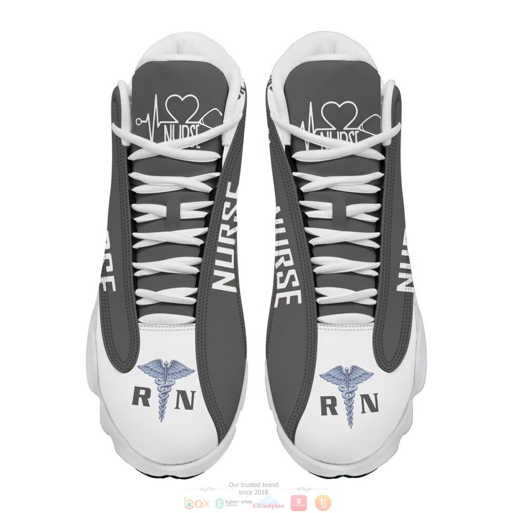 Nurse Caduceus Personalized Air Jordan 13 sneaker 3 Personalized Nurse Caduceus custom Air Jordan 13 shoes 1 2