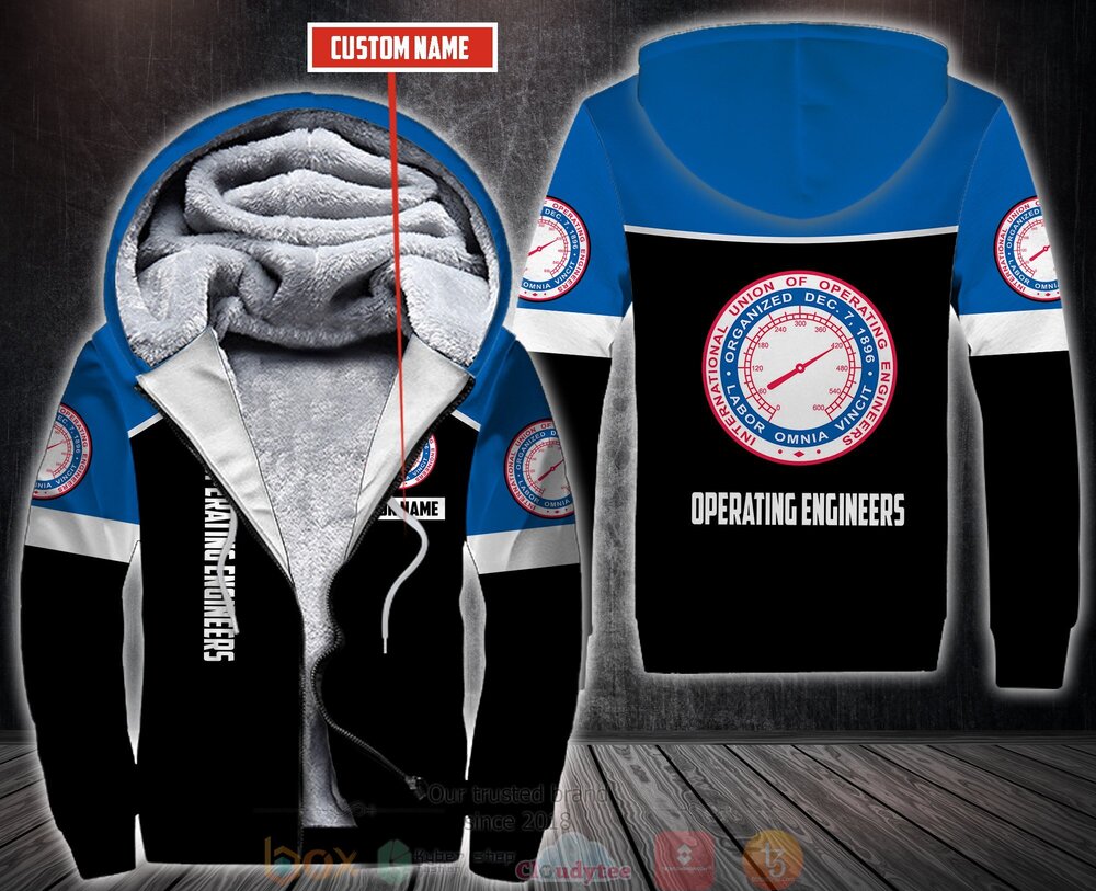 BEST Personalized Operating Engineers 3D All Over Print Fleece Hoodie, Hoodie 1 Personalized Operating Engineers 3D Fleece Hoodie Hoodie