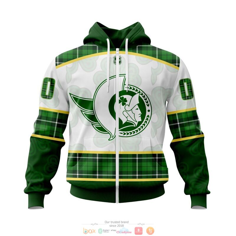 Personalized Ottawa Senators NHL St Patrick Days full print 3d shirt, hoodie 2 Personalized Ottawa Senators NHL St Patrick Days 3d shirt hoodie 1