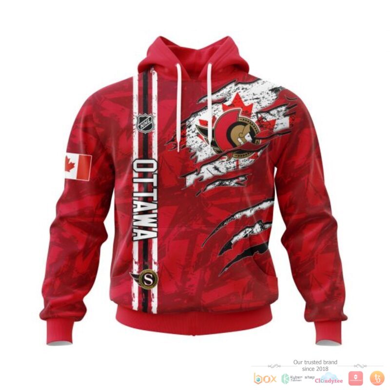 Personalized Ottawa Senators With Canada Flag 3d shirt, hoodie 1 Personalized Ottawa Senators With Canada Flag 3d shirt hoodie