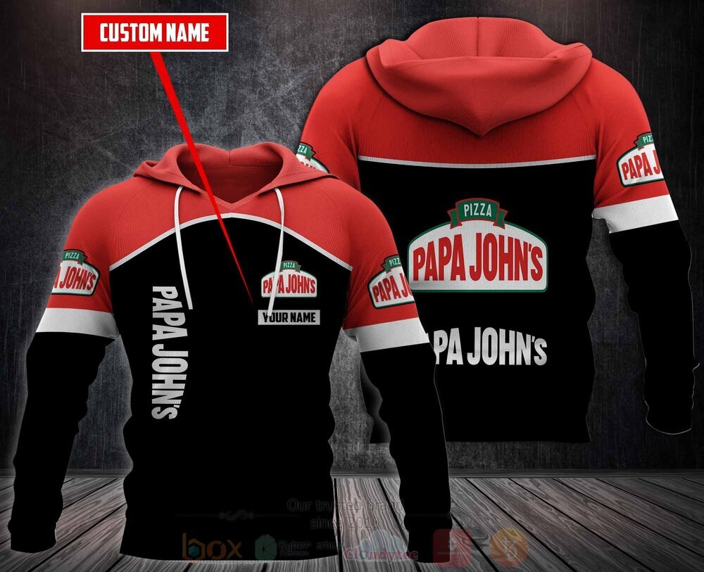 BEST Personalized Papa John's Pizza 3D All Over Print Fleece Hoodie, Hoodie 2 Personalized Papa Johns Pizza 3D Fleece Hoodie Hoodie 1