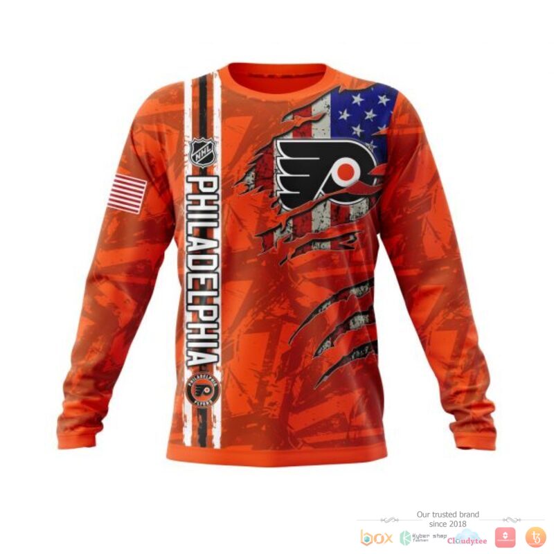 Personalized Philadelphia Flyers With American Flag 3d shirt, hoodie 4 Personalized Philadelphia Flyers With American Flag 3d shirt hoodie 1 2 3