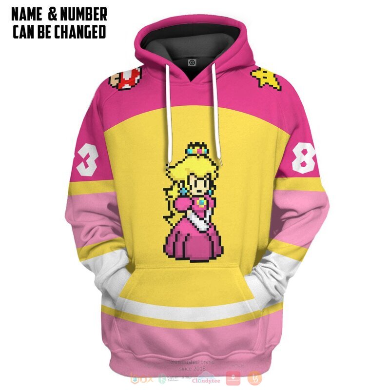 Personalized Princess Peach Sports 3D Shirt Hoodie