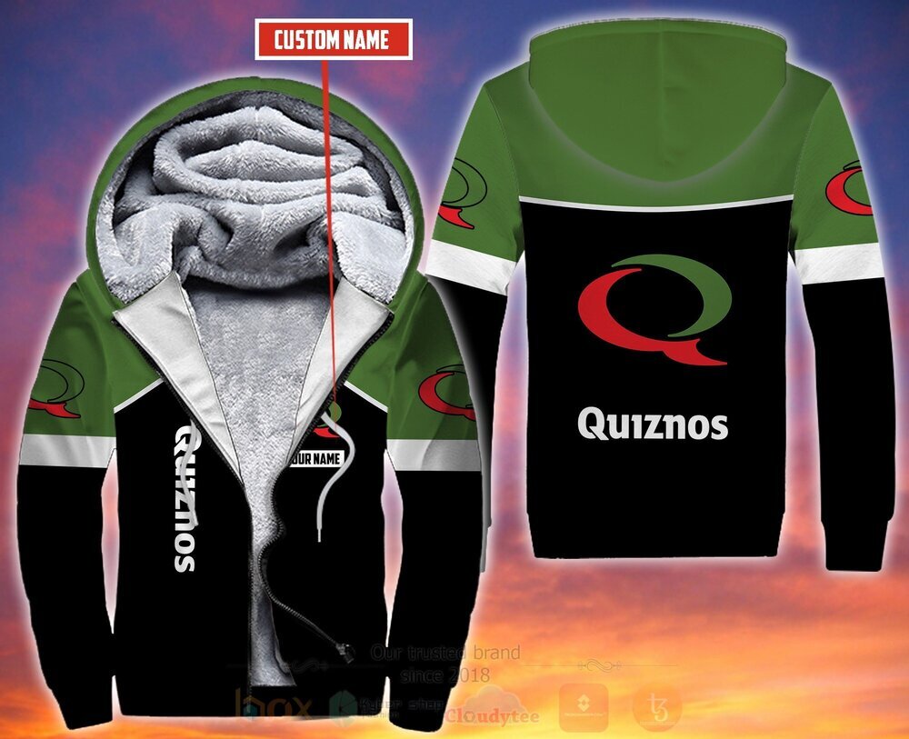 BEST Personalized Quiznos 3D All Over Print Fleece Hoodie, Hoodie 7 Personalized Quiznos 3D Fleece Hoodie Hoodie
