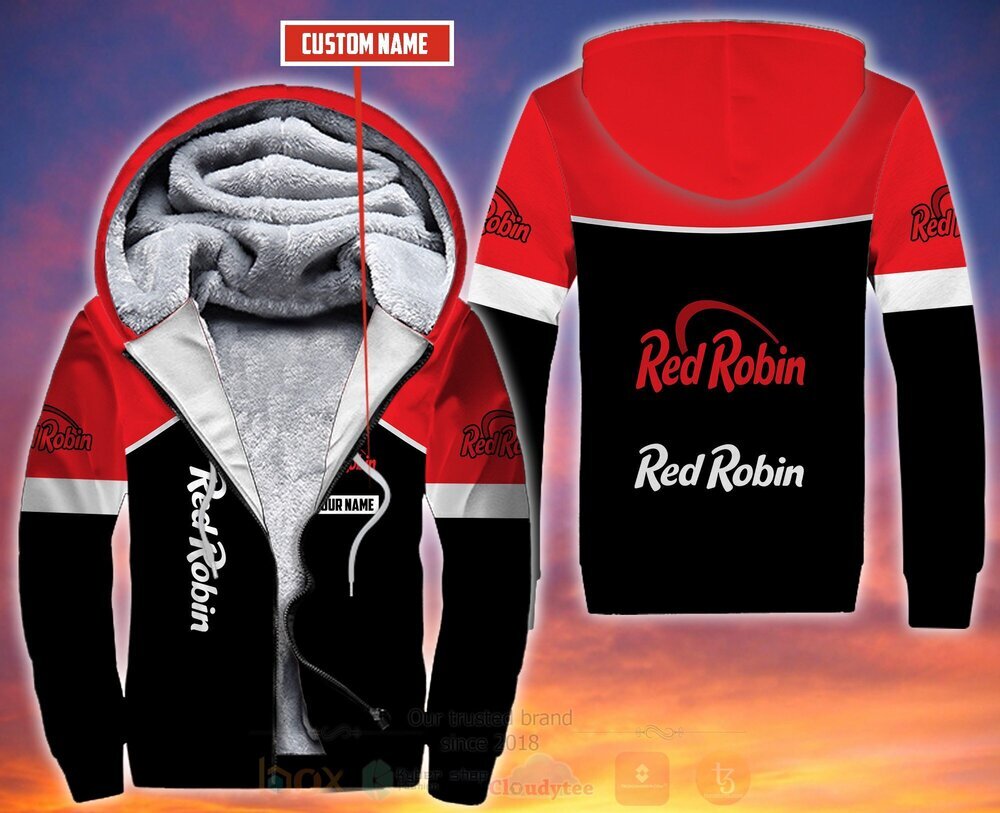 Personalized Red Robin 3D Fleece Hoodie Hoodie