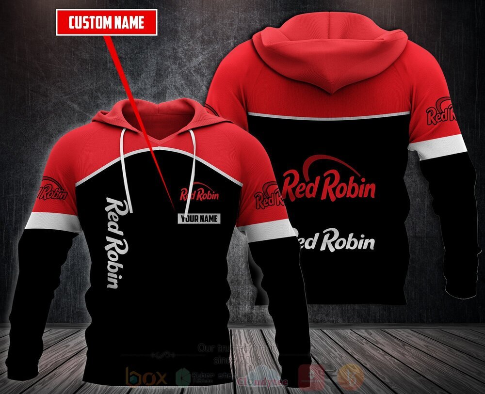 BEST Personalized Red Robin 3D All Over Print Fleece Hoodie, Hoodie 2 Personalized Red Robin 3D Fleece Hoodie Hoodie 1