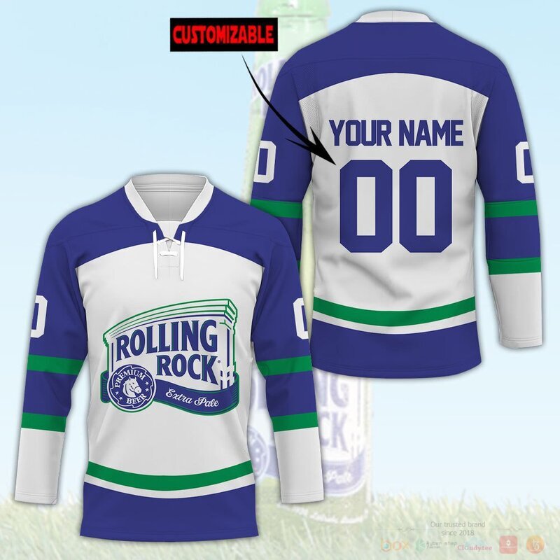 Personalized Rolling Rock Hockey Jersey 2 Personalized Rolling Rock Hockey Jersey